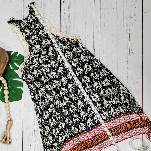 Forever 21 Boho Festival Elephant Dress Small - Picture 6 of 6
